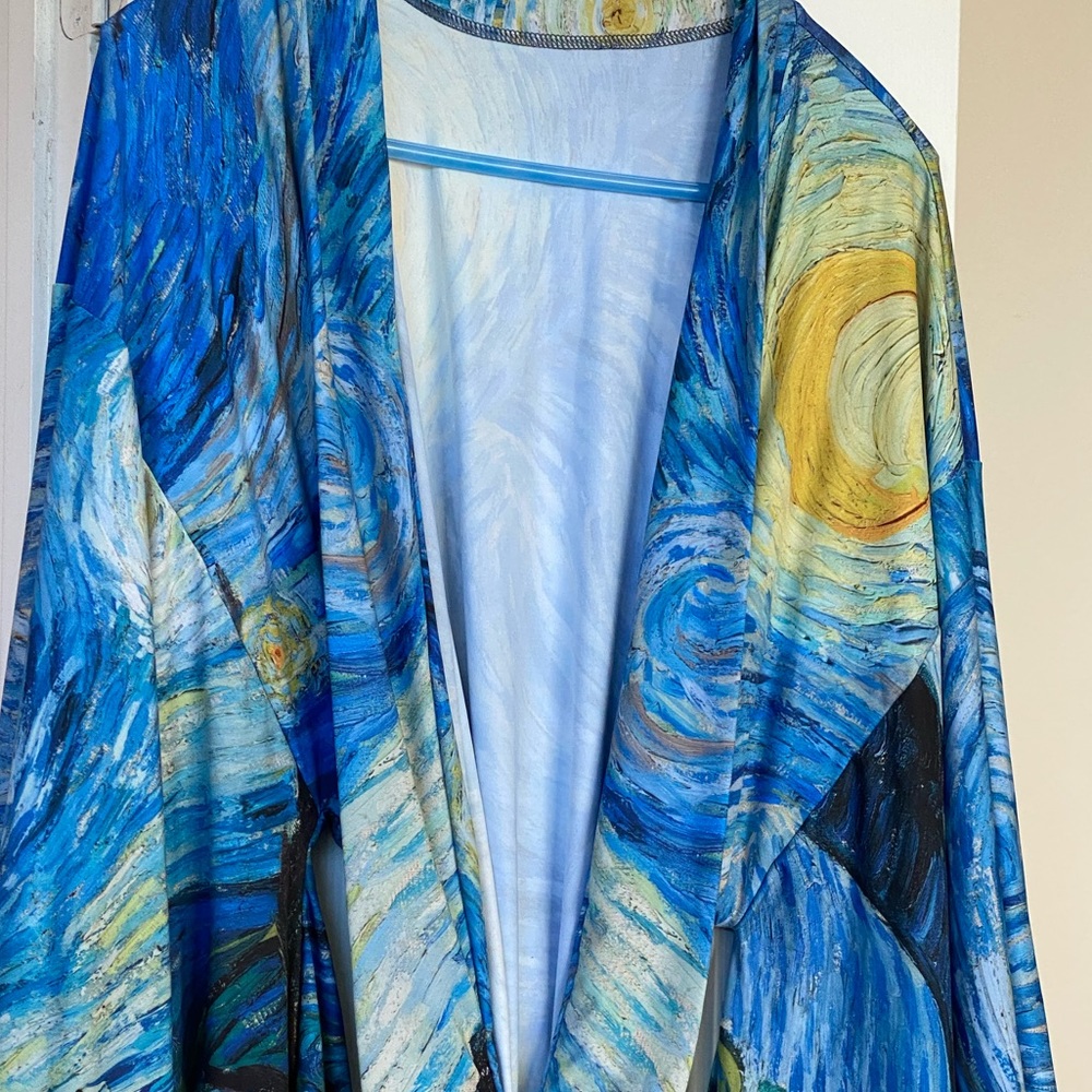Blackmilk Starry Night Swan Kimono - NWT